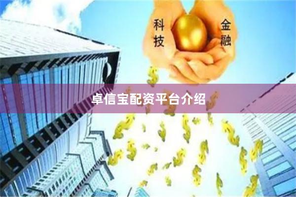 卓信宝配资平台介绍